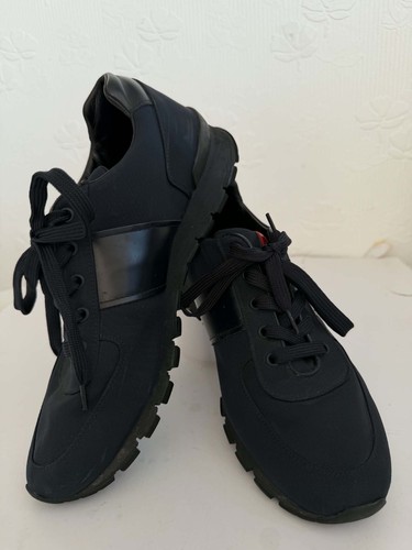 Prada black nylon lace - nylon,