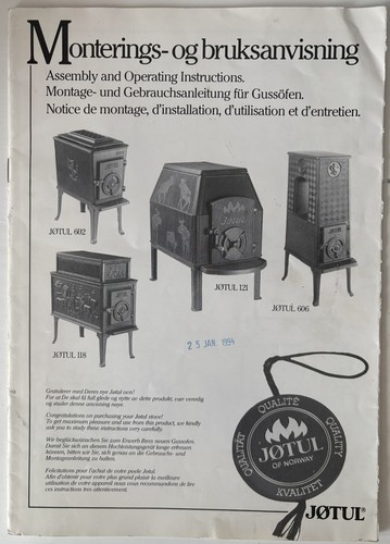 Jotul assembly and - jotul,