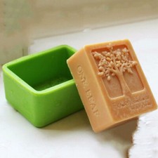 Life Tree Rectangle Silicone Soap Mold Craft Molds DIY Handmade Soap Mould