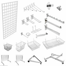 Black Grid Mesh Panel Premium Retail Shop Display Panel Accessory Wall Hook Arms