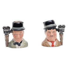 Pair of Laurel & Hardy small