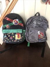 2 X SuperMario Backpacks School Outdoors