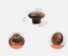 Walnut Wood Cabinet Handles