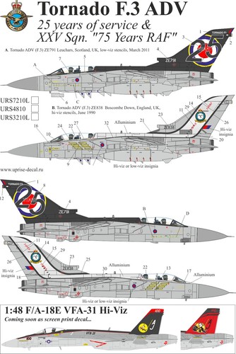 Decal panavia tornado - 1:32,