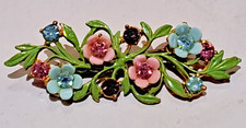 Vintage handmade enamel flower - handmade,