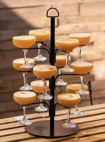 Cocktail glass tree stand - glass,