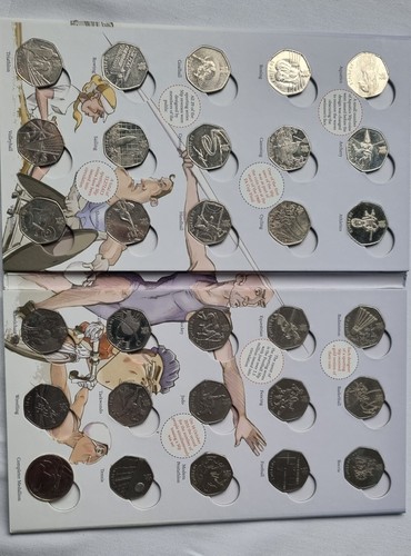 Olympic 50p collector album - olympic,