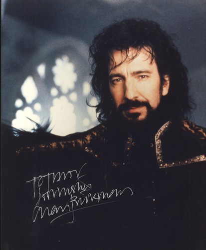 Alan rickman signed - alan,