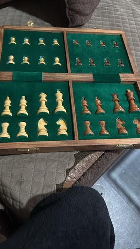 Antique handmade chess - handmade,