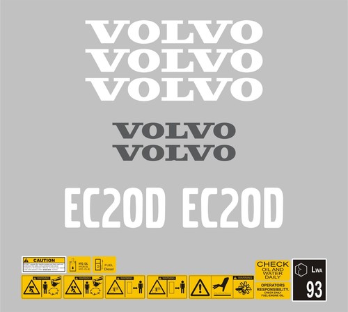Volvo ec20d mini - ec20d, decal