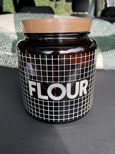 Vintage 70s 80s glass flour - 80s,