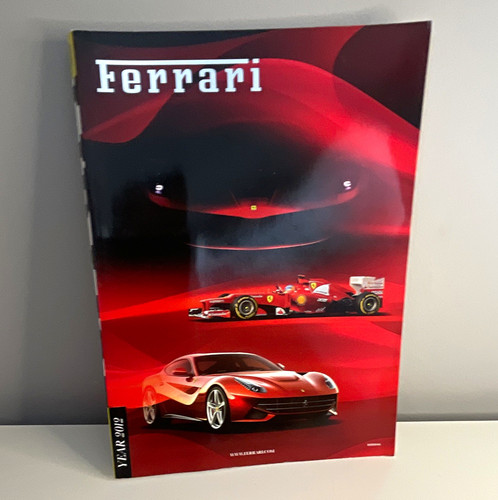 Ferrari book red cover - red,