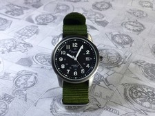 Pulsar by Seiko Men's Military Field Watch - New Sapphire Crystal & Capacitor