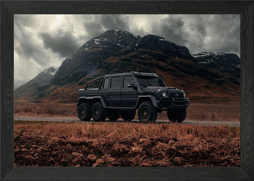 Black mercedes wagon 6x6 - black,