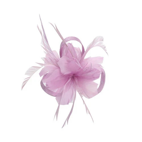 Flower hair clip feathers - flower,