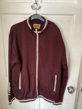 Schott Perfecto Vintage Track Top Full Zip Maroon Size L/XL Men’s VGC