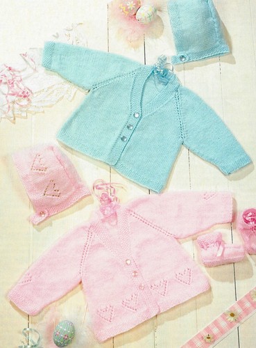 Baby jackets with heart motif - jackets,