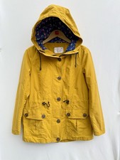Per Una Weekend Stormwear Jacket Ochre Yellow Hooded Coat M&S Womens UK 10