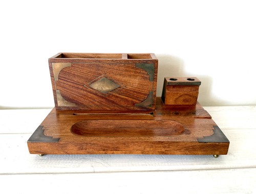 Vintage hardwood stationary