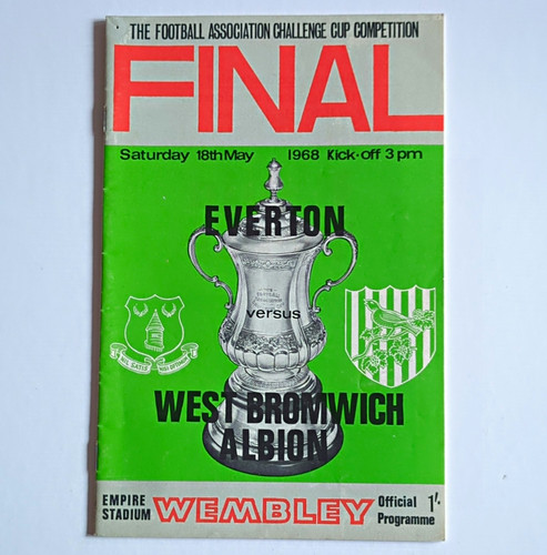 Cup final programme everton - final,