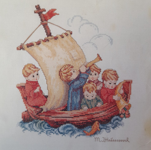 Cross stitch chart m - chart, m.