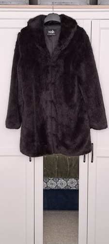 Wallis black faux fur coat - wallis,