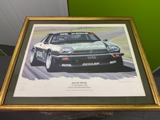 TWR Jaguar XJS Chuck Nicolson signed motor sport art print Keith Woodcock 
