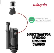 Wirquin Macdee Flush Valve AFV50100 AFV50200 Dual Flush Syphon & Push Button