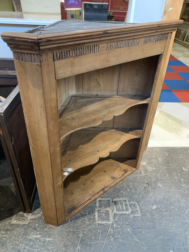 Antique pine corner unit - pine, with