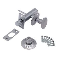 Oval Turn Bathroom Bolt Toilet Rack Privacy Lock Thumb Turn Chrome Satin Black