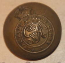 Royal Army Service Corps Kings Crown Metal Button 25mm Made by Larkfield