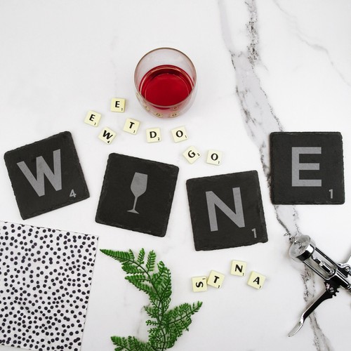 Set scrabble letter tile - 4,