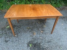 Nathan Furniture Teak Mid Century Extendable Dining Table