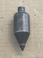 Vintage / Antique Solid Brass Plumb Bob With Cast Iron Point