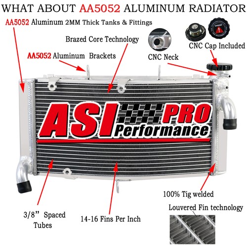 Aluminium radiator for honda - aluminium,