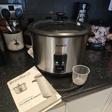 BREVILLE  ITP181 STAINLESS STEEL RICE COOKER AND FOOD STEAMER 1.8L