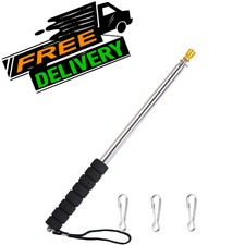 9.8FT Telescopic Flag Pole,Stainless Steel Handheld Portable Extendable Retracta