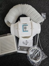 Blauberg  Turbo-E Bathroom Shower Fan Kit 4" 100mm with Timer & MR16 LED Light