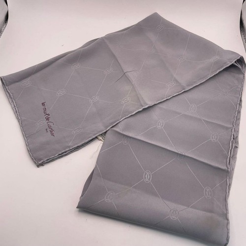 Cartier logo silk stole - cartier, c2