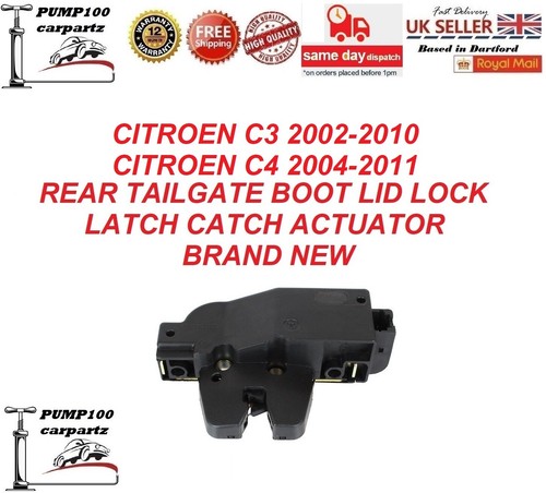 Boot lock for - citroen, c3