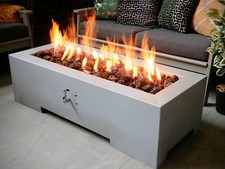 Titan Brightstar Fires, LPG/Mains Natural Gas Outdoor Zinc Fire Table, 18kW