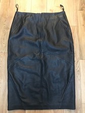 M&S Autograph Black Leather