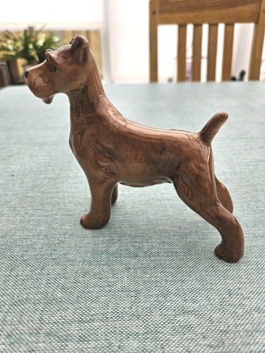 Vintage porcelain schnauzer - porcelain,