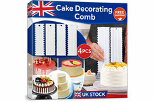4pcs cake decorating comb edge - 4pcs,