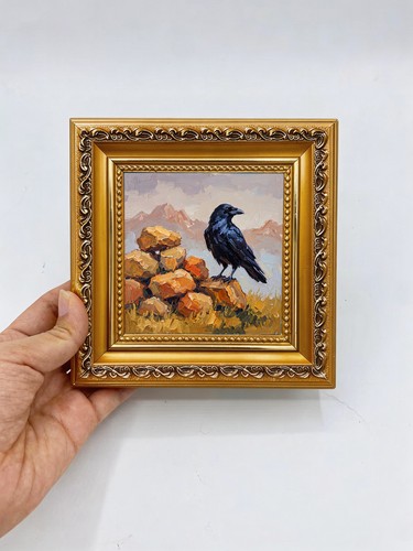 Raven rocky landscape - raven,