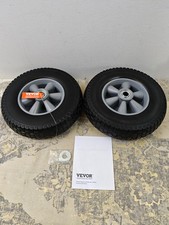 VEVOR Solid PU Run-Flat Tire Wheel, 10', 2-Pack, 180 lbs Dynamic Load, 220 lbs S