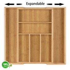 Extendable Bamboo Cutlery Tray