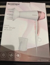 New Ionic Silver crest Hair Dryer With Ion Switch Max.2200W