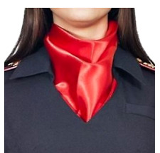 Russian Womens Police Scarf Red Neckerchief for New Updated Uniform