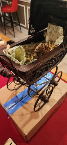 Vintage baby carriage doll - ,